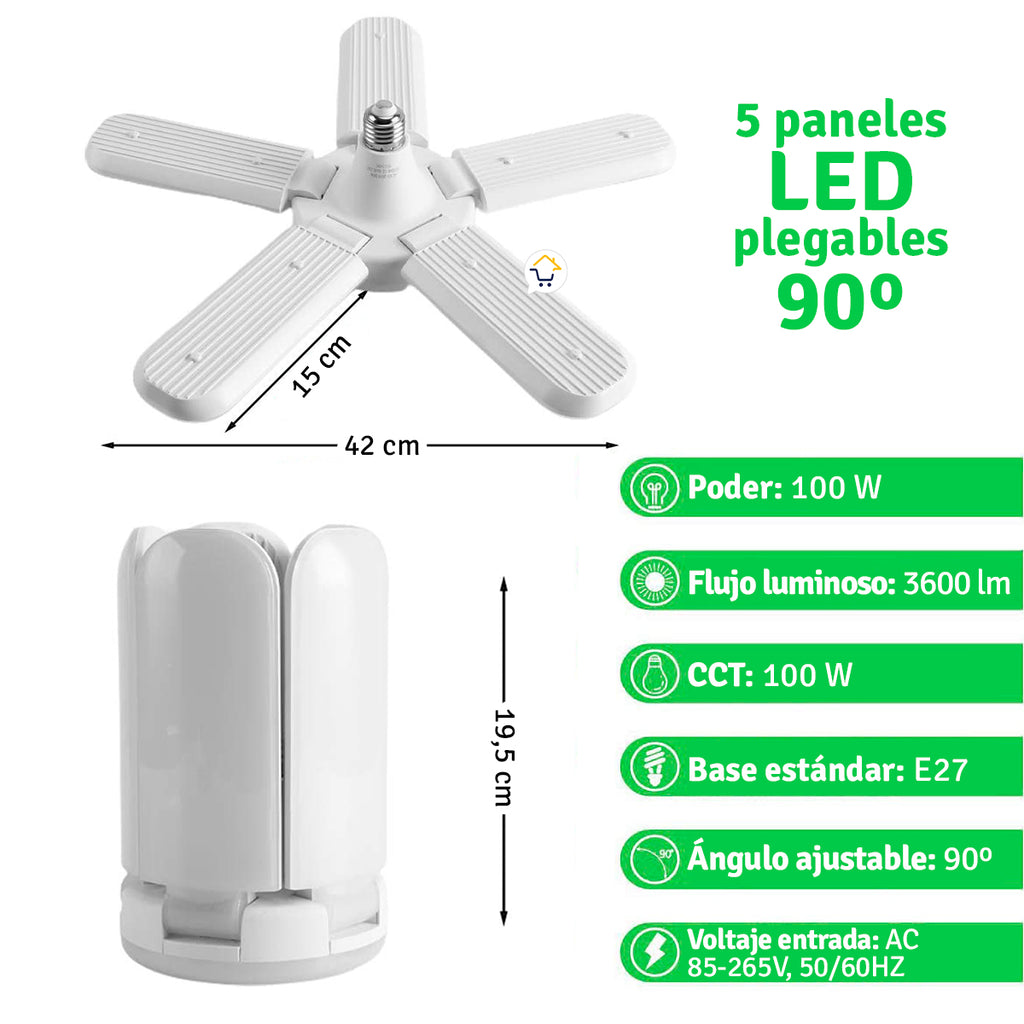 Bombillo Lampara Led Plegable 5 Lx059