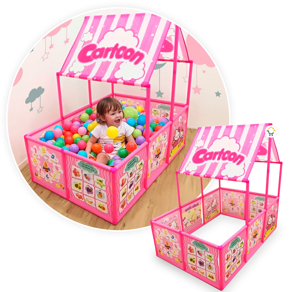 Casita Carpa Piscina De Pelotas WD924C
